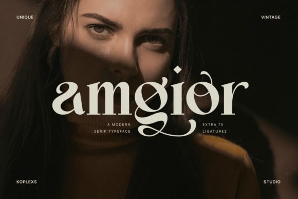 Amgior: The Modern Serif for Distinctive Design