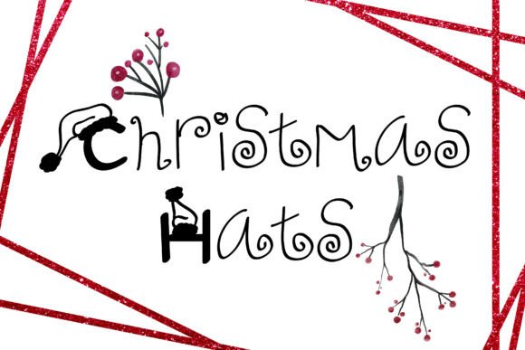 Christmas Hats: A Festive Typeface for Holiday Designs