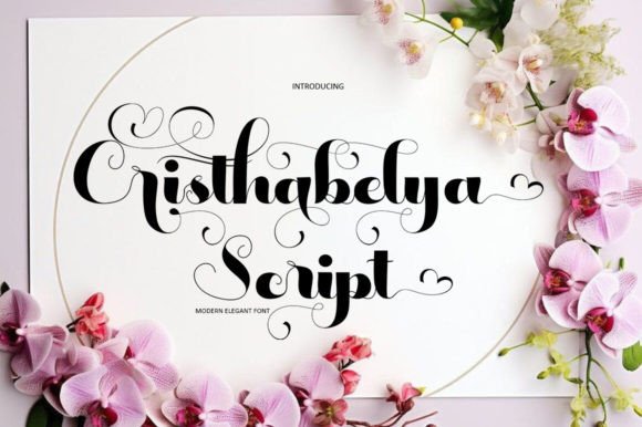 Cristhabelya: A Modern Script Font for Elegant, Feminine Design