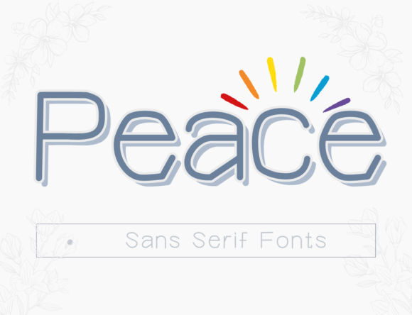 Discovering Peace: Your New Favorite Creative Sans-Serif Font