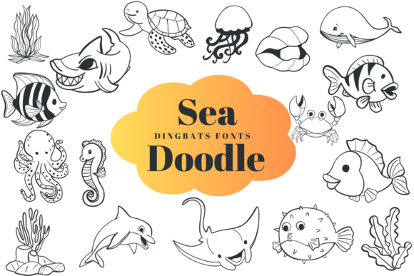 Dive Into Creativity with Sea Doodle Dingbats