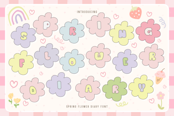 Embrace the Season: Spring Flower Diary Font