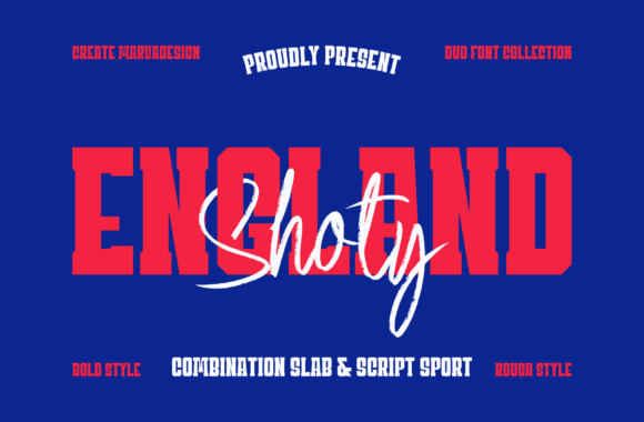 England Shoty: The Dual-Font System for Athletic Branding