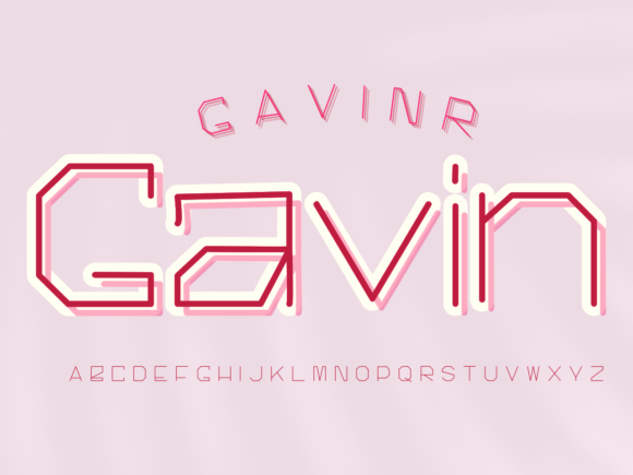 Gavin: The Creative Display Font for Modern Branding