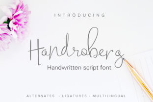 Handroberg: A Handwritten Font for Authentic Design