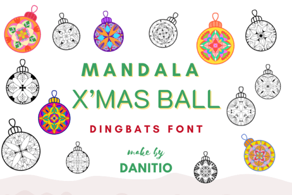 Mandala X'mas Ball: Holiday Cheer in Every Character