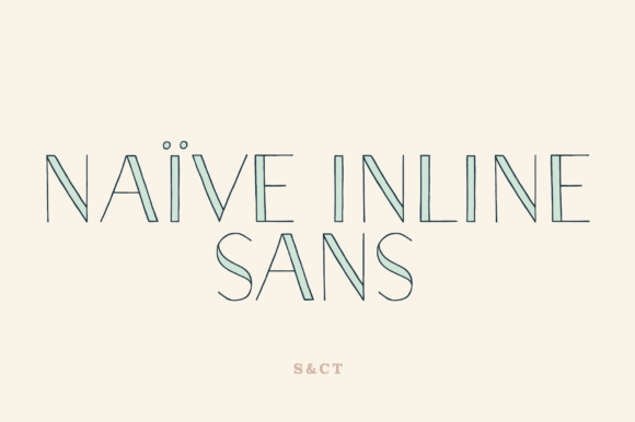 Naive Inline Sans: Crafting Whimsy with Layered Typography