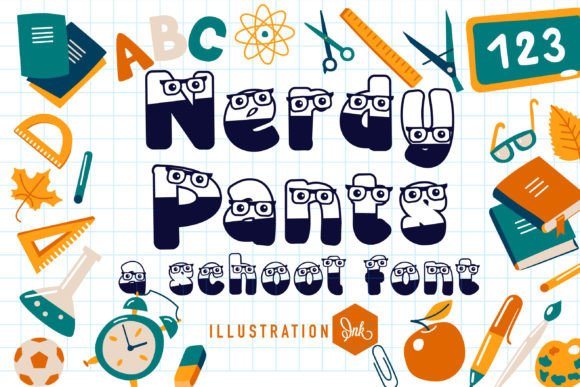Nerdy Pants: A Quirky Font with Character and Charm