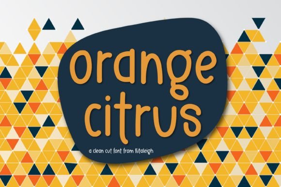 Orange Citrus: A Playful Font for Vibrant Designs
