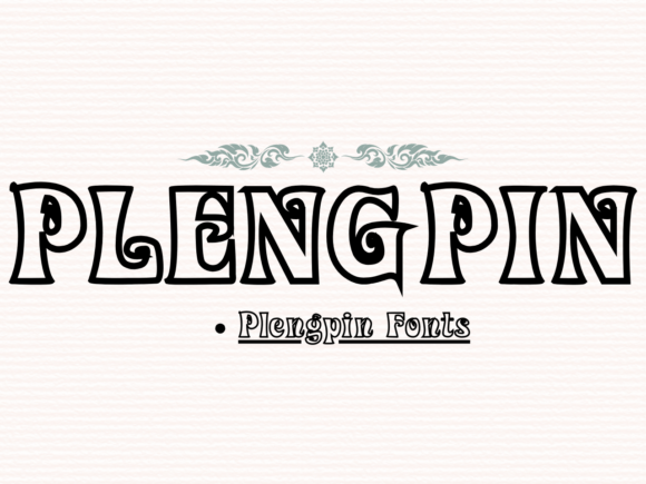 Plengpin: The Display Font That Adds Instant Whimsy
