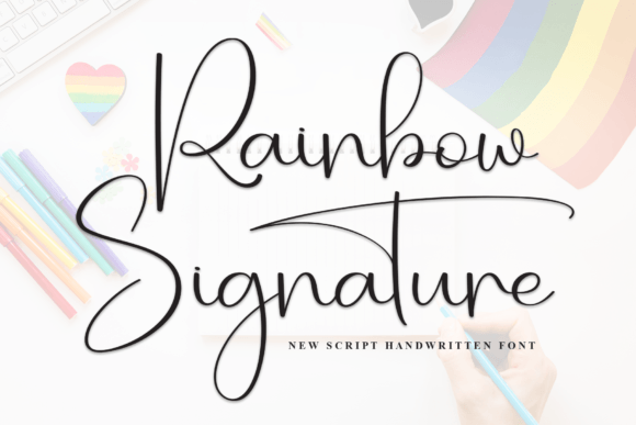 Rainbow Signature: The Handwritten Font That Feels Like a Personal Touch