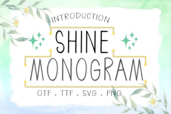 Shine Monogram: A Burst of Colorful Character