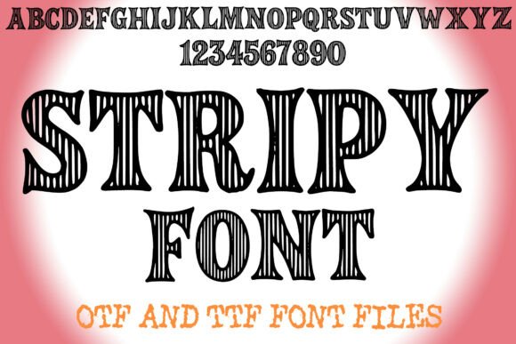 Stripy Font: Add Whimsical, Colorful Energy to Your Designs
