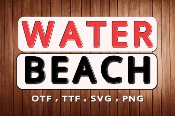 Water Beach: A Vibrant Font for Creative Projects